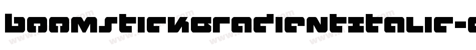 BoomstickGradientItalic-gV04字体转换
