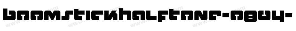 BoomstickHalftone-o804字体转换