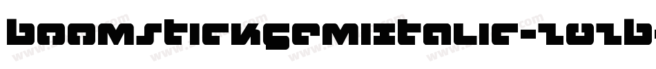 BoomstickSemiItalic-Z0ZB字体转换