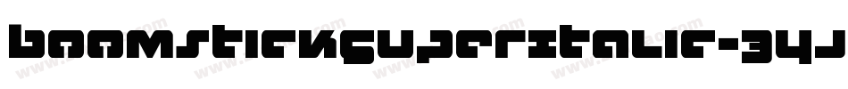 BoomstickSuperItalic-34j3字体转换