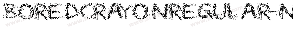 BoredCrayonRegular-nRv21字体转换