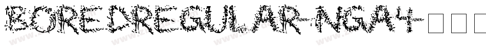 BoredRegular-nga4字体转换