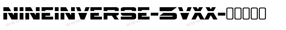 NineInverse-3vxX字体转换