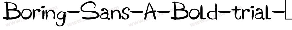 Boring-Sans-A-Bold-trial字体转换