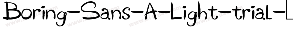 Boring-Sans-A-Light-trial字体转换