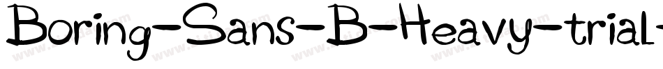 Boring-Sans-B-Heavy-trial字体转换