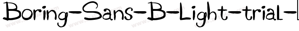 Boring-Sans-B-Light-trial字体转换