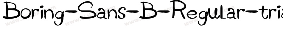 Boring-Sans-B-Regular-trial字体转换