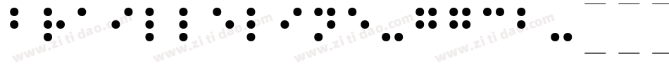 BrailleLine-7G3B字体转换