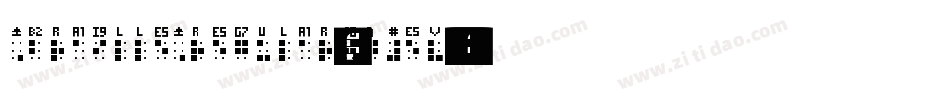 BrailleRegular-jn5v字体转换