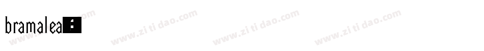 bramalea字体转换