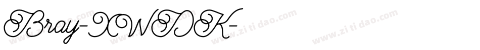 Bray-XWDK字体转换