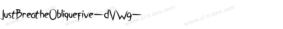 JustBreatheObliquefive-dVWg字体转换
