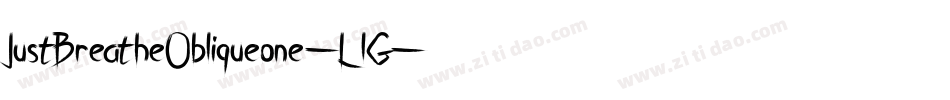 JustBreatheObliqueone-L7lG字体转换