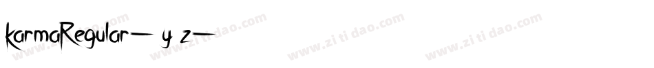 KarmaRegular-8y0z字体转换