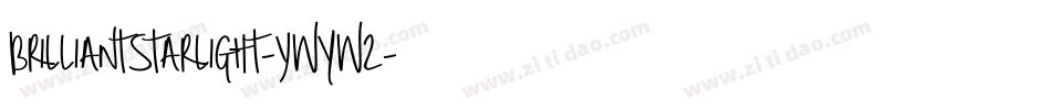 BrilliantStarlight-ywYw2字体转换
