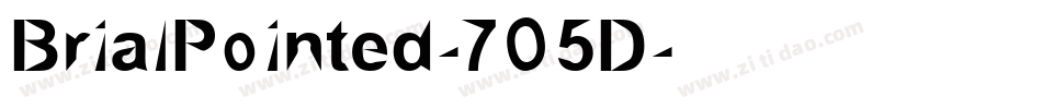 BrialPointed-7O5D字体转换