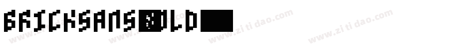 BrickSans-Bold字体转换