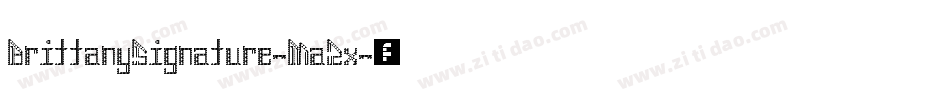 BrittanySignature-MaZx字体转换