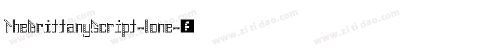 TheBrittanyScript-lone字体转换