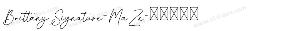BrittanySignature-MaZx字体转换