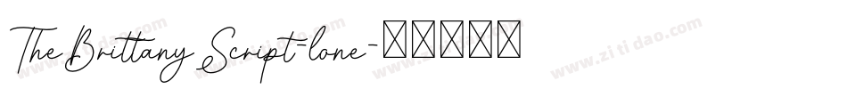 TheBrittanyScript-lone字体转换