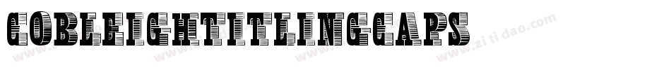 CobleighTitlingCaps字体转换