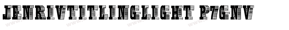 JenrivTitlingLight-p7gnv字体转换