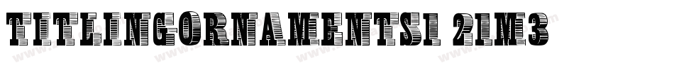 TitlingOrnaments1-21M3字体转换