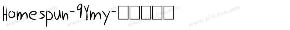 Homespun-9Ymy字体转换
