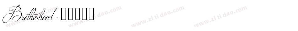 Brotherhood字体转换