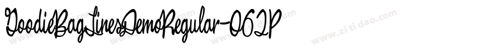 GoodieBagLinesDemoRegular-O62P字体转换