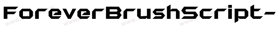 ForeverBrushScript-xKW0字体转换