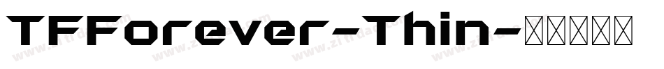 TFForever-Thin字体转换