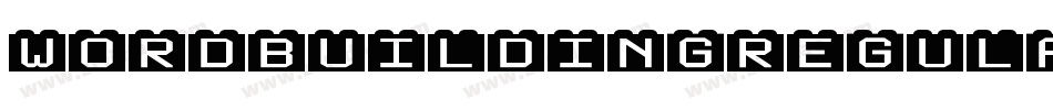 WordBuildingRegular-nW1J字体转换