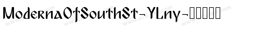 ModernaOfSouthSt-YLny字体转换