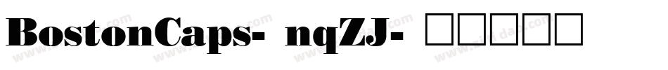 BostonCaps-nqZJ字体转换