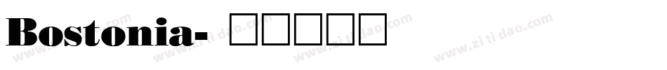Bostonia字体转换