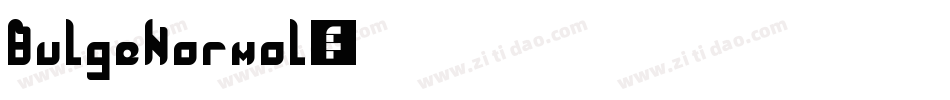 BulgeNormal-GlMm字体转换