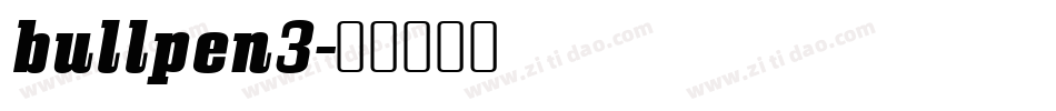 bullpen3字体转换