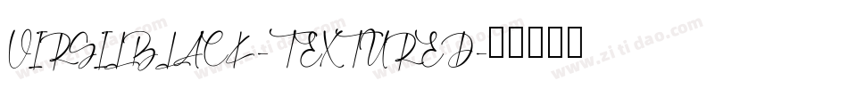 VIRGILBLACK-TEXTURED字体转换