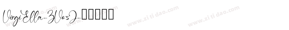 VirgiElla-ZVo5J字体转换