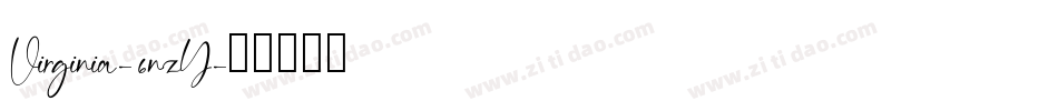Virginia-6nzY字体转换