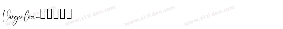 Virginloa字体转换