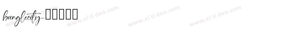 bunglecity字体转换