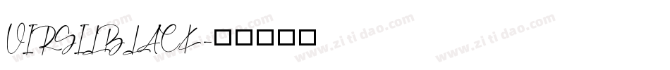VIRGILBLACK字体转换