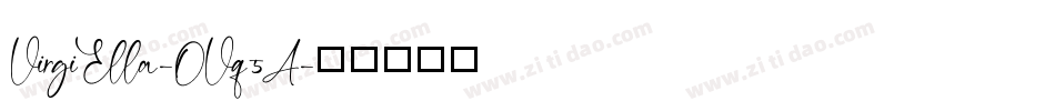 VirgiElla-OVq5A字体转换