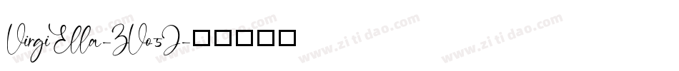 VirgiElla-ZVo5J字体转换