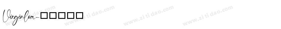Virginloa字体转换