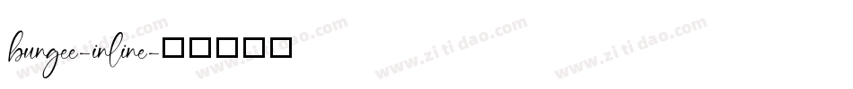 bungee-inline字体转换